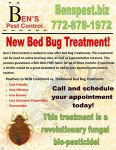 bed bug control service descriptions